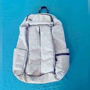 Fabletics Heathered Charcoal Gray Backpack